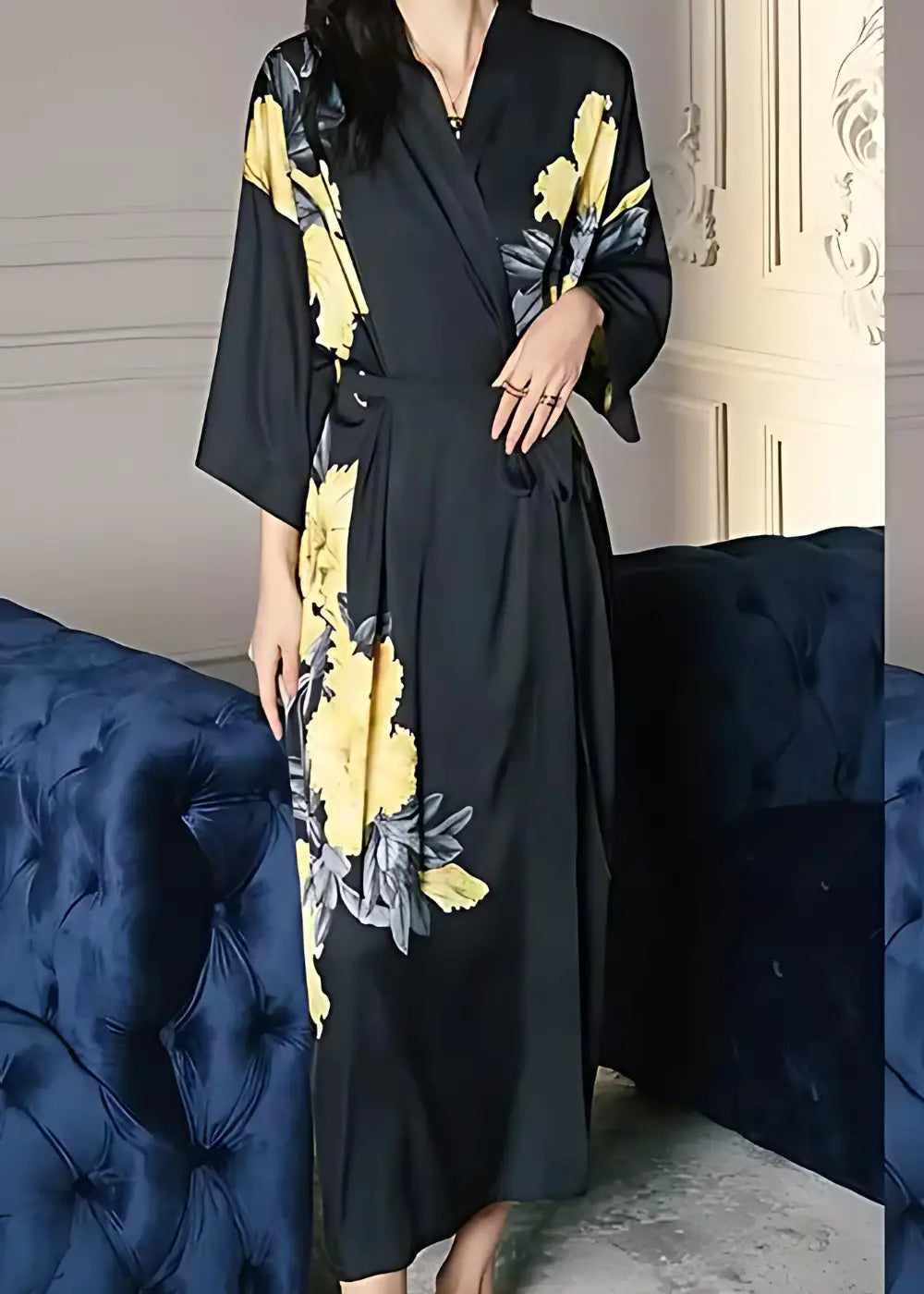 Abito Kimono giapponese per donna Cardigan Sexy stampa floreale Yukata Asian Obi Sleepwear abiti tradizionali Geisha Robe Vintage