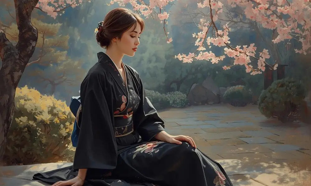 Avec quoi porter un kimono noir ?