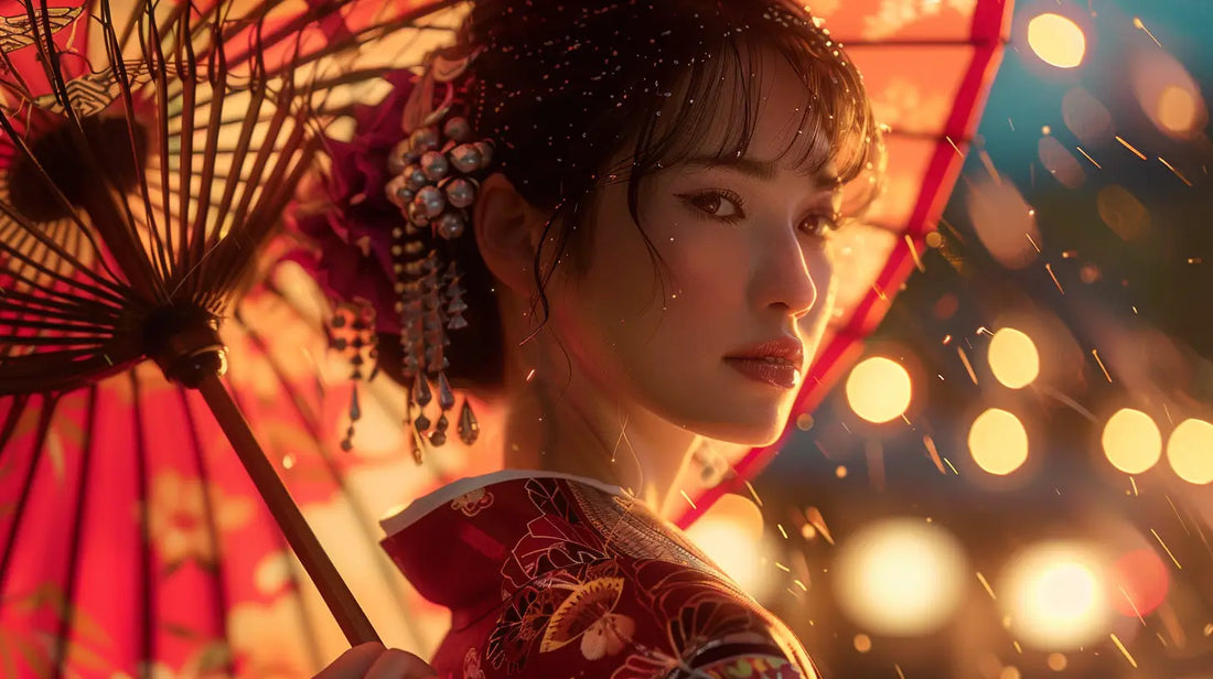 Un homme debout porte un kimono long traditionnel devant un mur neutre dans une pièce claire.