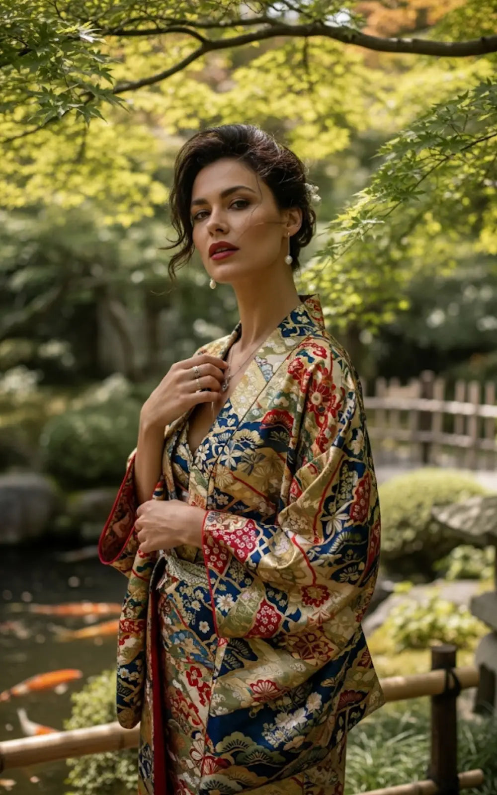 Kimono soie femme