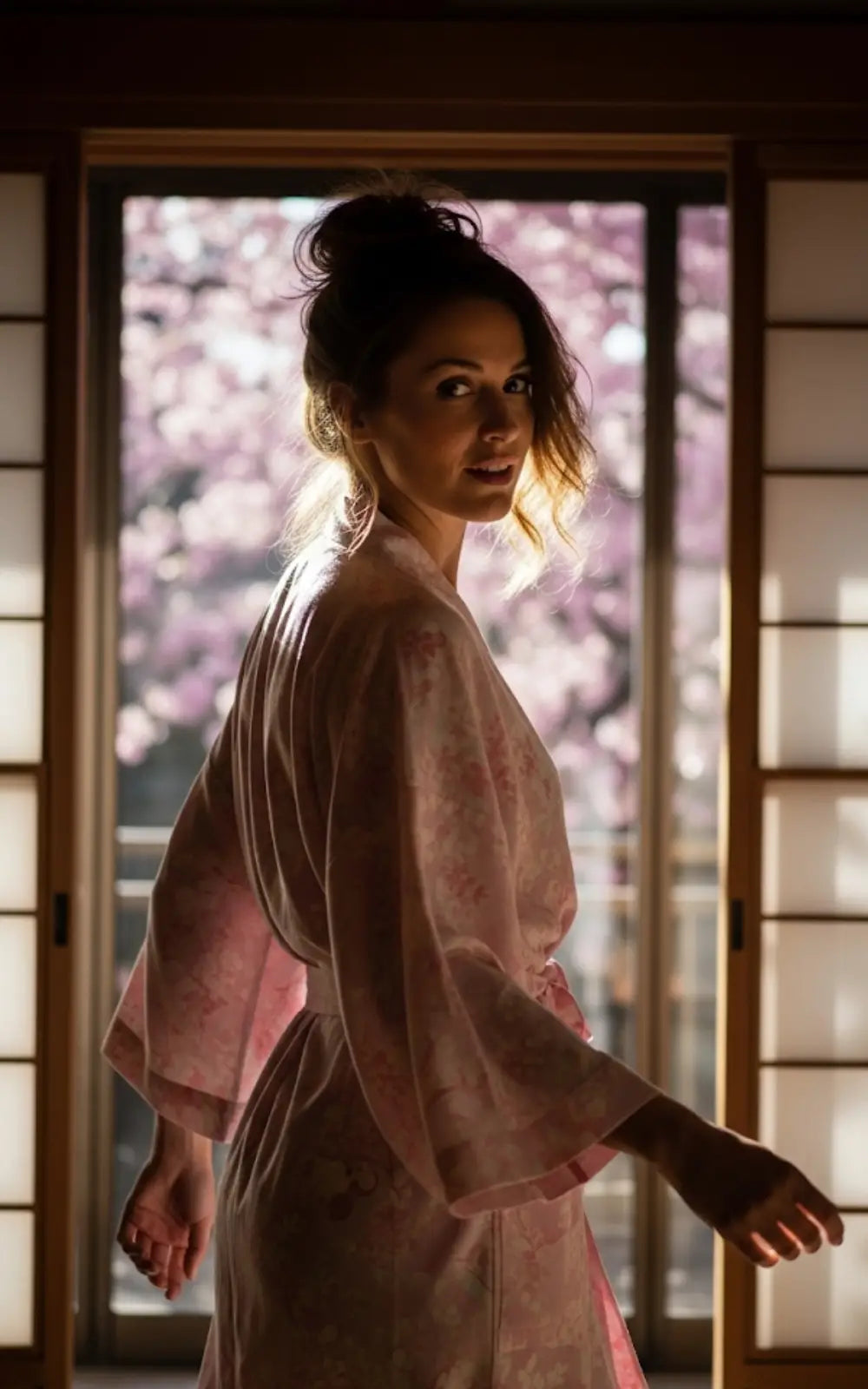 Peignoir kimono femme