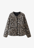 Chaqueta tipo kimono de leopardo para mujer