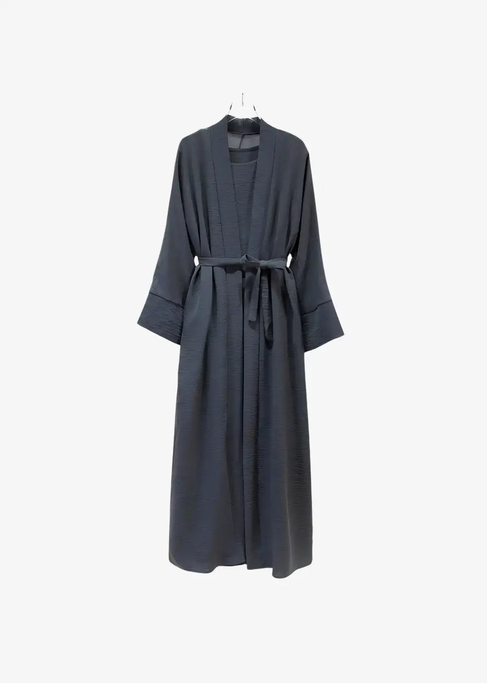 Abaya Kimono 2 Pièces Gris