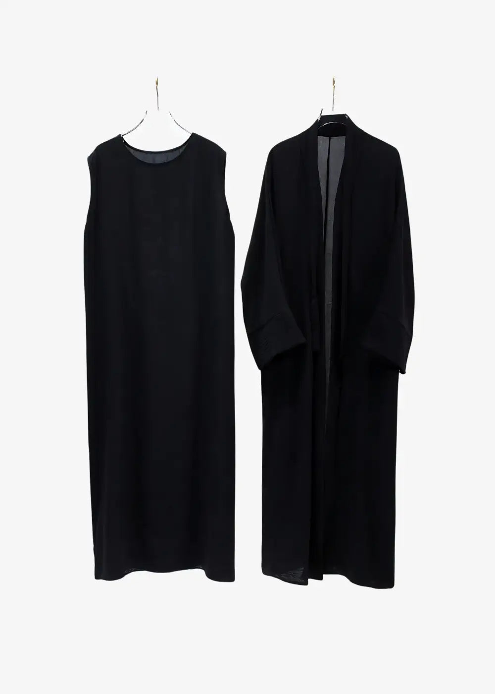 Abaya Kimono 2 Pièces Noir