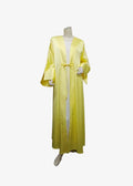 Abaya Kimono En Satin Jaune