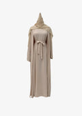Ensemble Abaya Kimono Beige