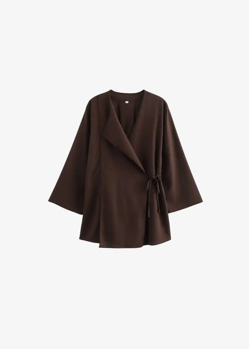 Ensemble Kimono Et Pantalon Femme Chocolat