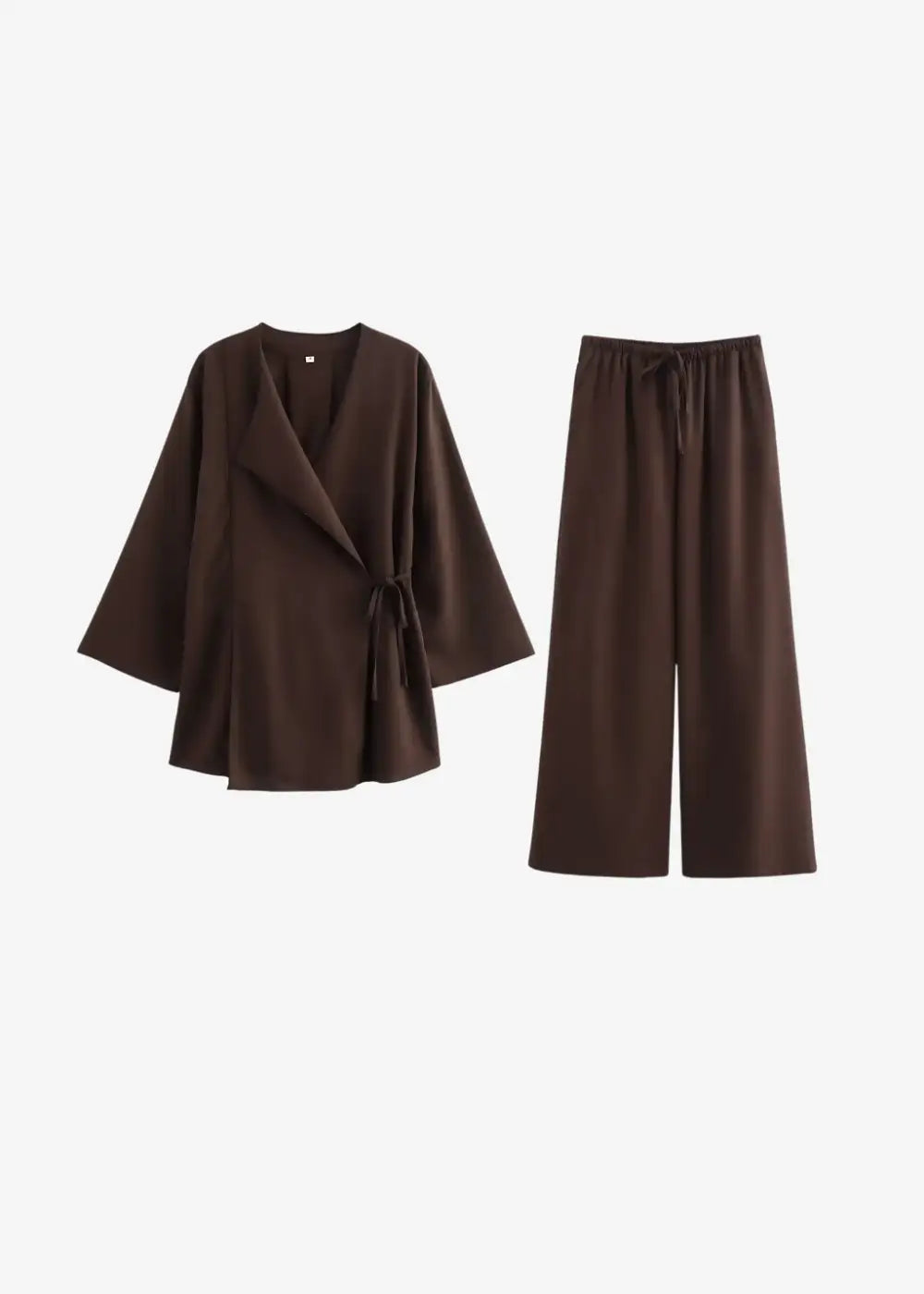 Ensemble Kimono Et Pantalon Femme Chocolat