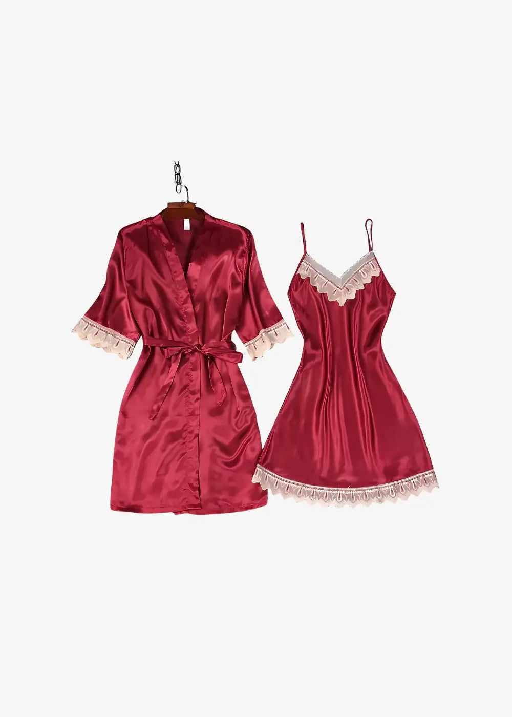 Ensemble Nuisette Et Kimono Satin