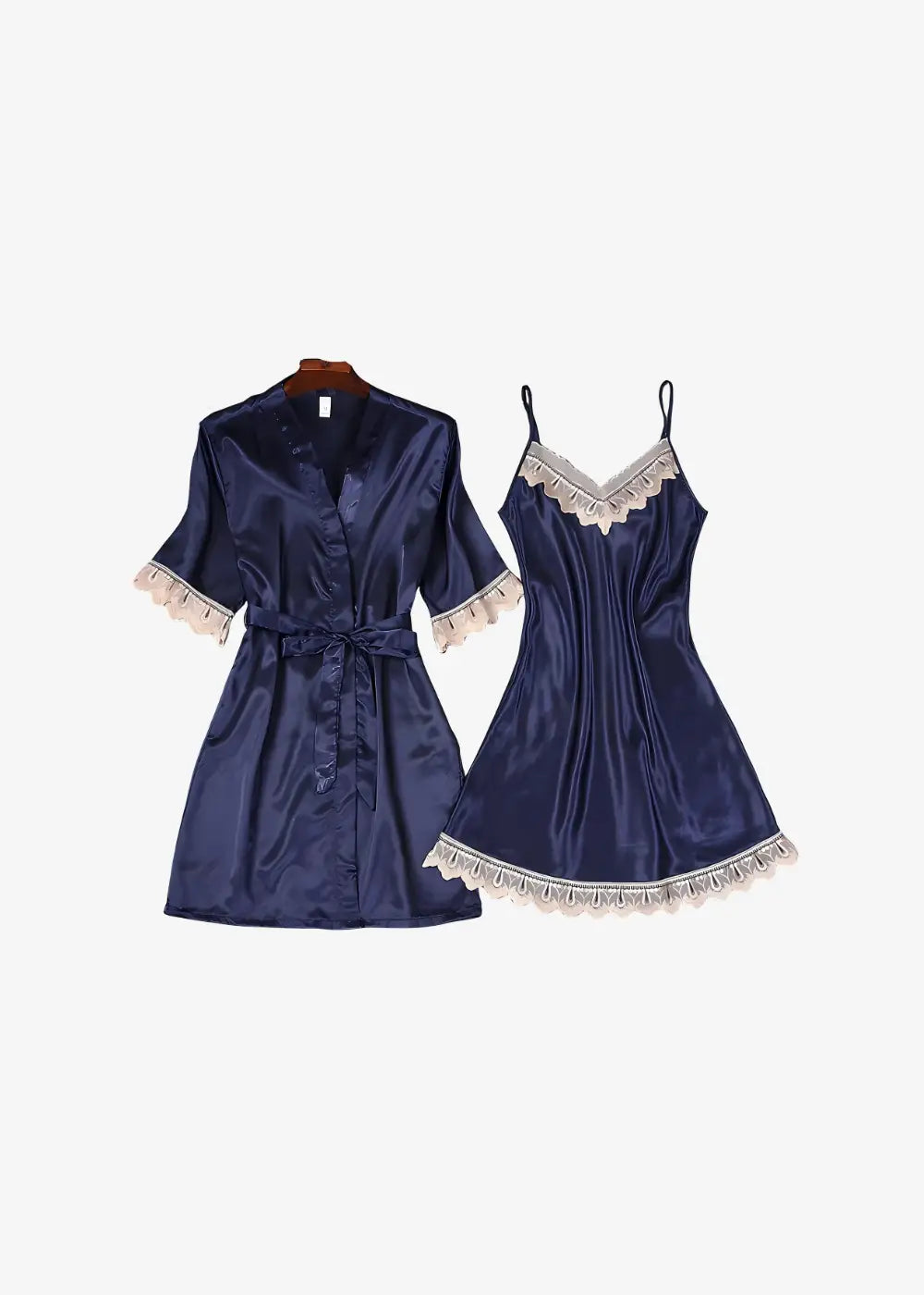 Ensemble Nuisette Et Kimono Satin