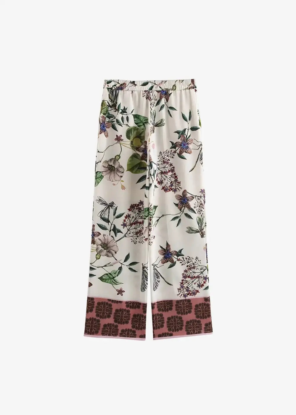 Ensemble Pantalon Kimono Chic Fleuri