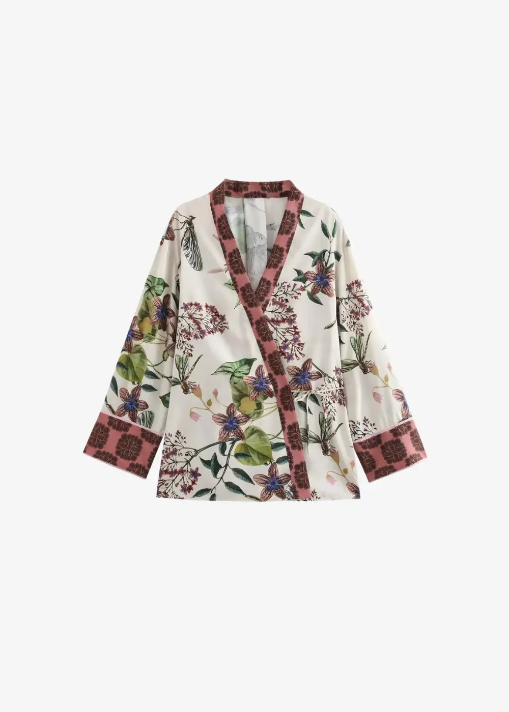 Ensemble Pantalon Kimono Chic Fleuri