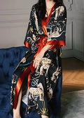 Kimono De Nuit Femme Motif Jaguar