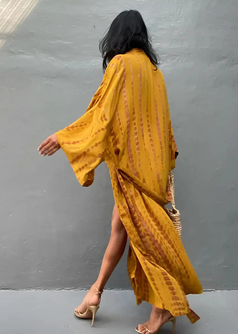 Kimono De Plage Jaune