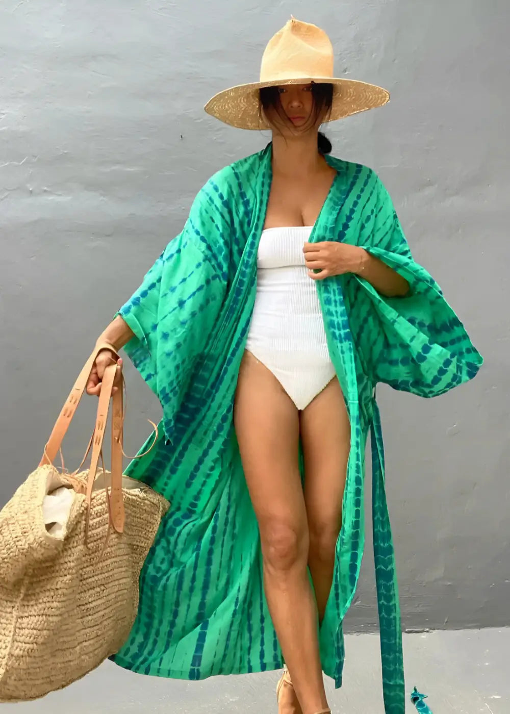 Kimono De Plage Ouvert