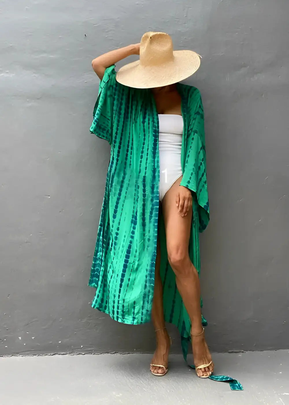 Kimono De Plage Ouvert