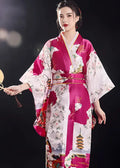 Kimono Femme Japonais Fuchsia
