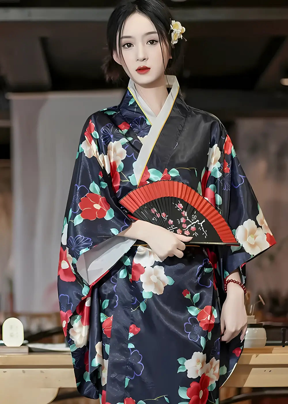 kimono femme japonais typique