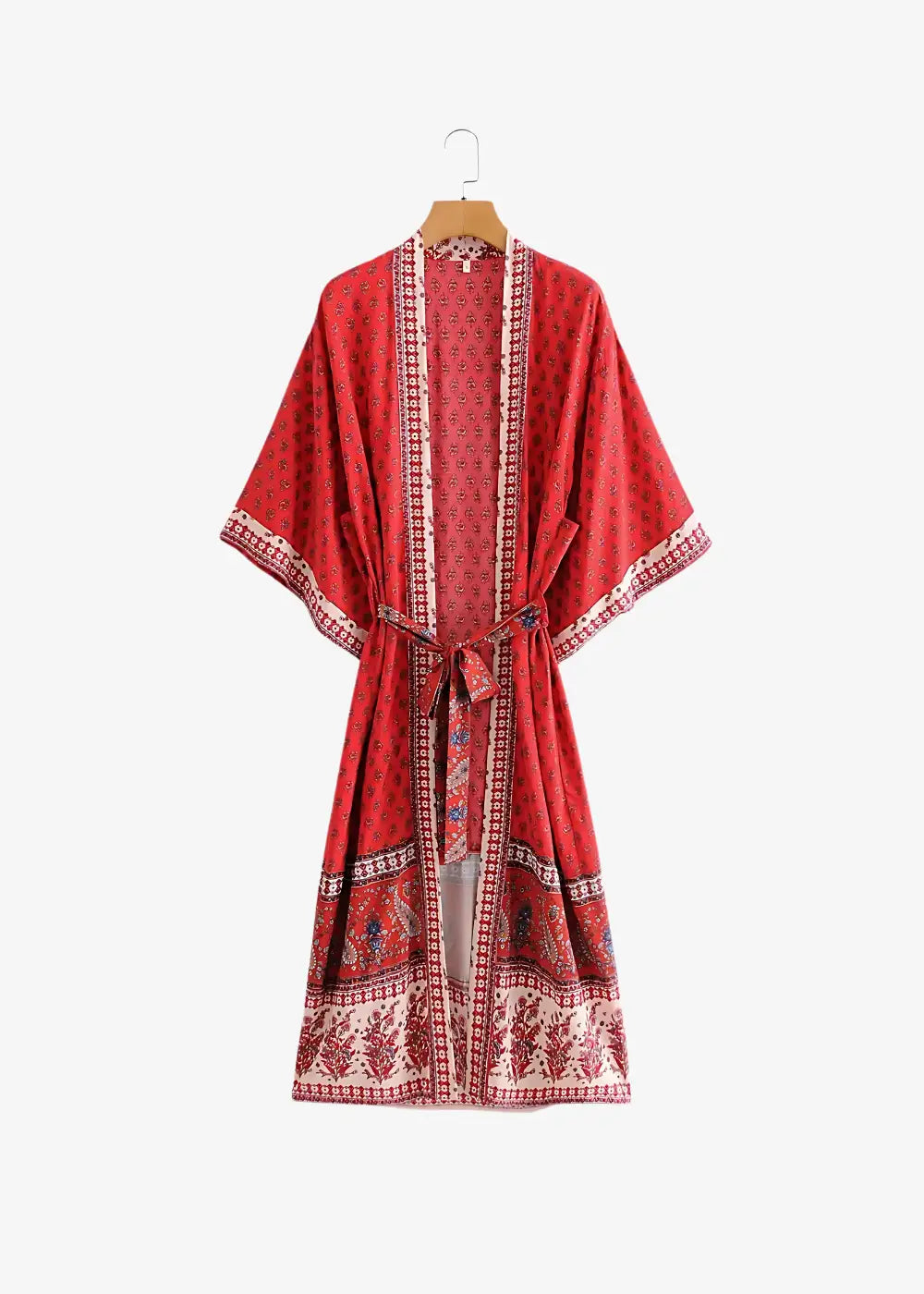 Kimono Femme Long Rouge