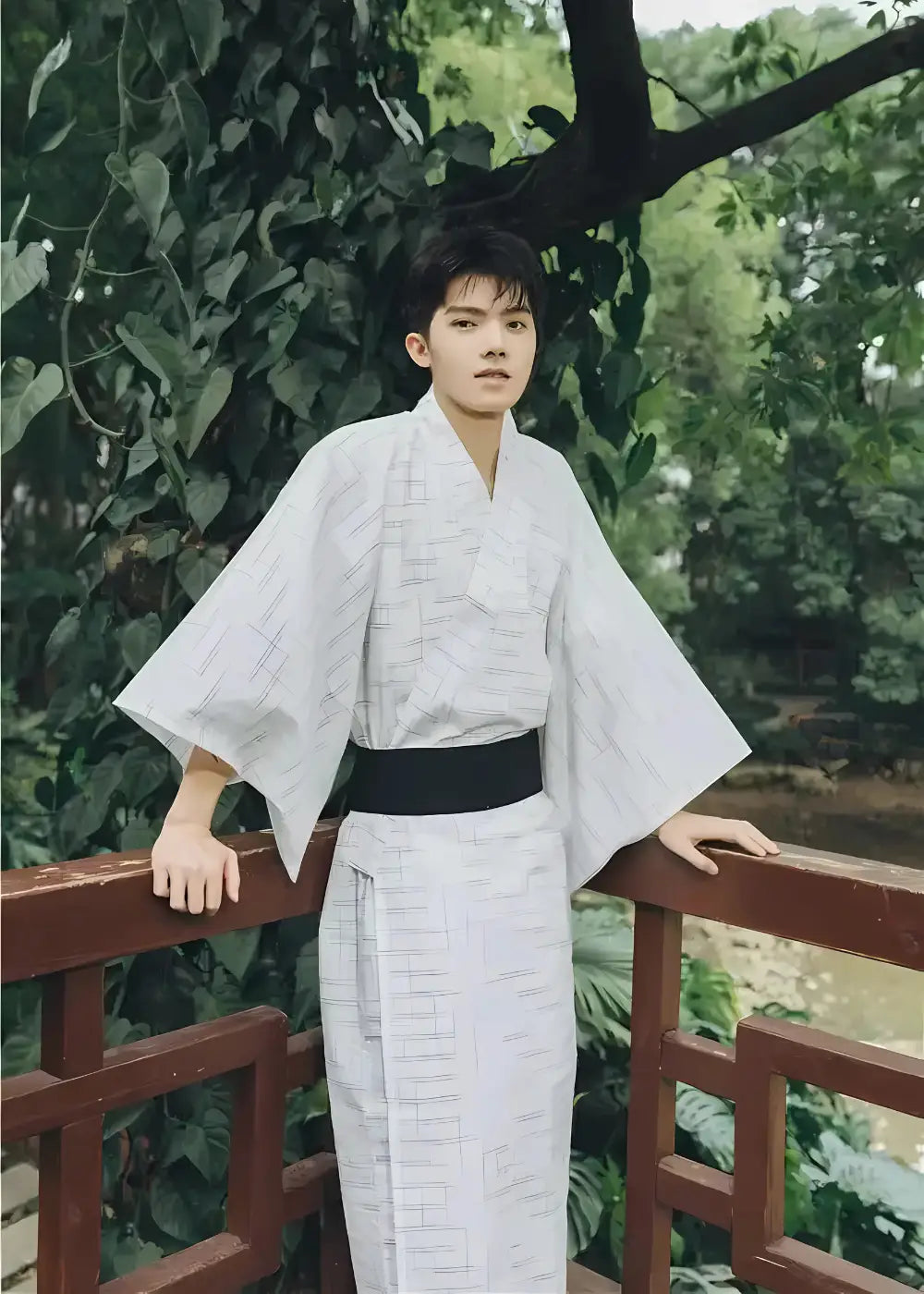 Kimono Homme Traditionnel Blanc