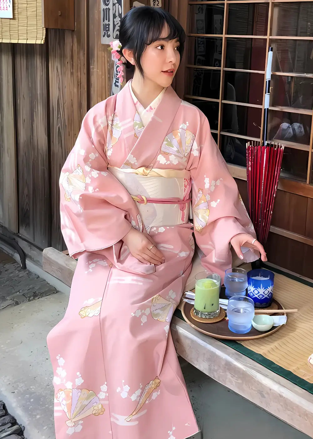 Kimono Japonais Femme Ancien