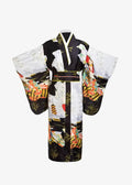 Kimono Japonais Femme Noir Et Blanc