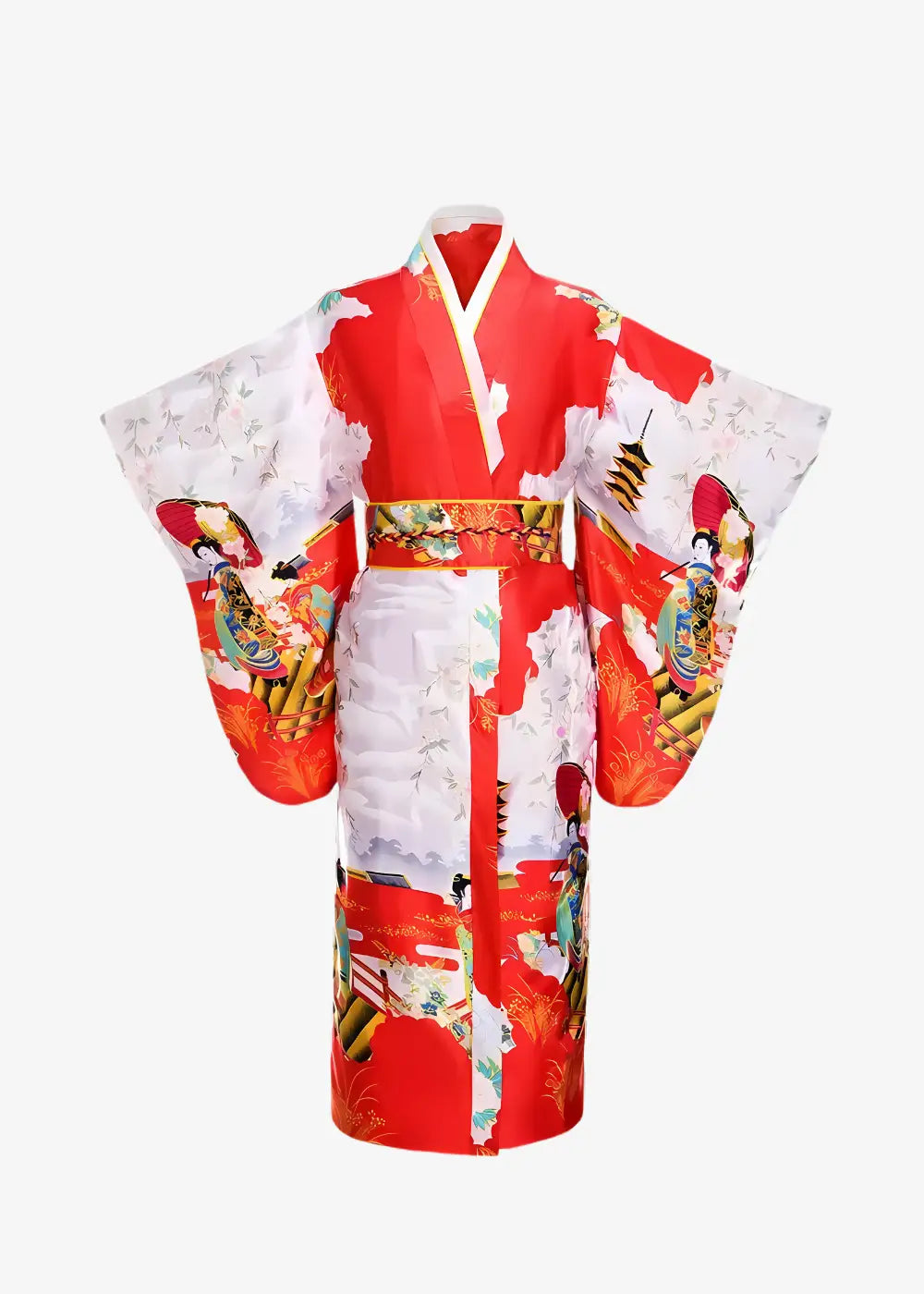 Kimono Japonais Femme Rouge