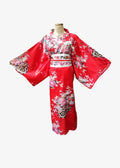 Kimono Japonais Femme Rouge Floral