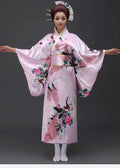 Kimono Japonais Femme Traditionnel Rose
