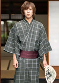 Kimono Japonais Homme à Carreaux