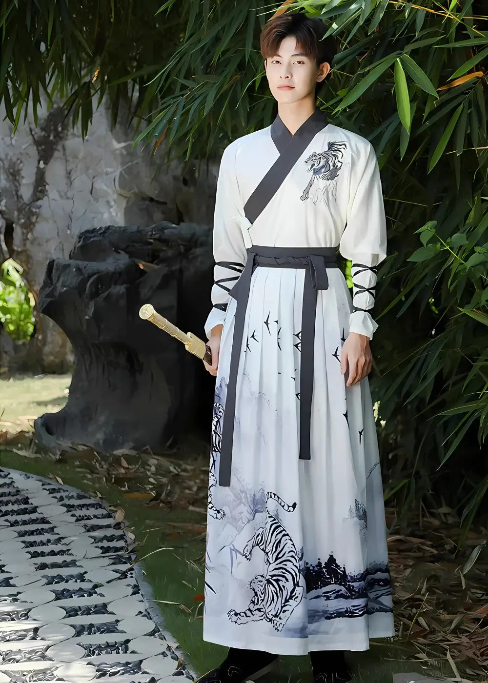 Kimono Japonais Homme Tigre