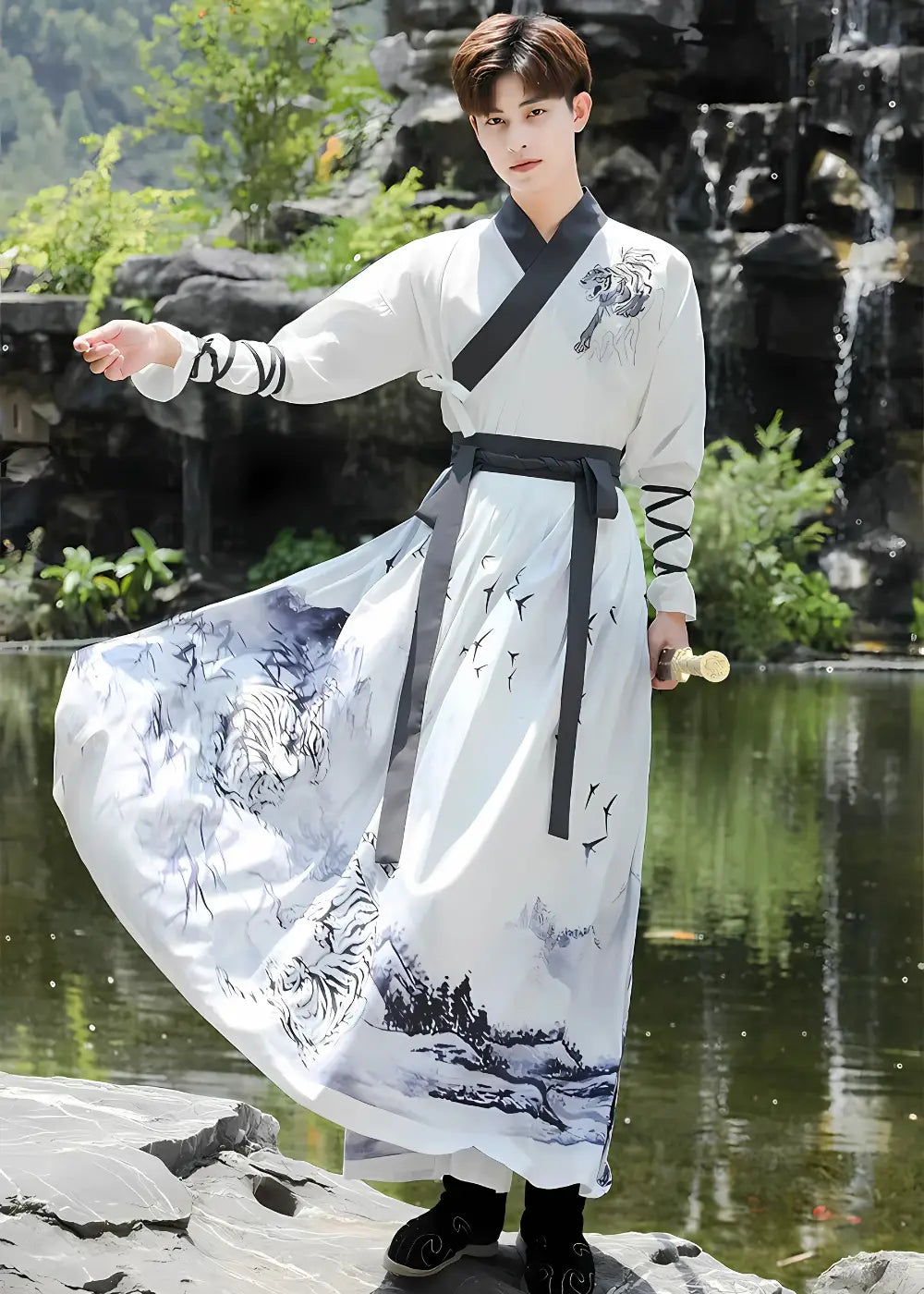 Kimono Japonais Homme Tigre