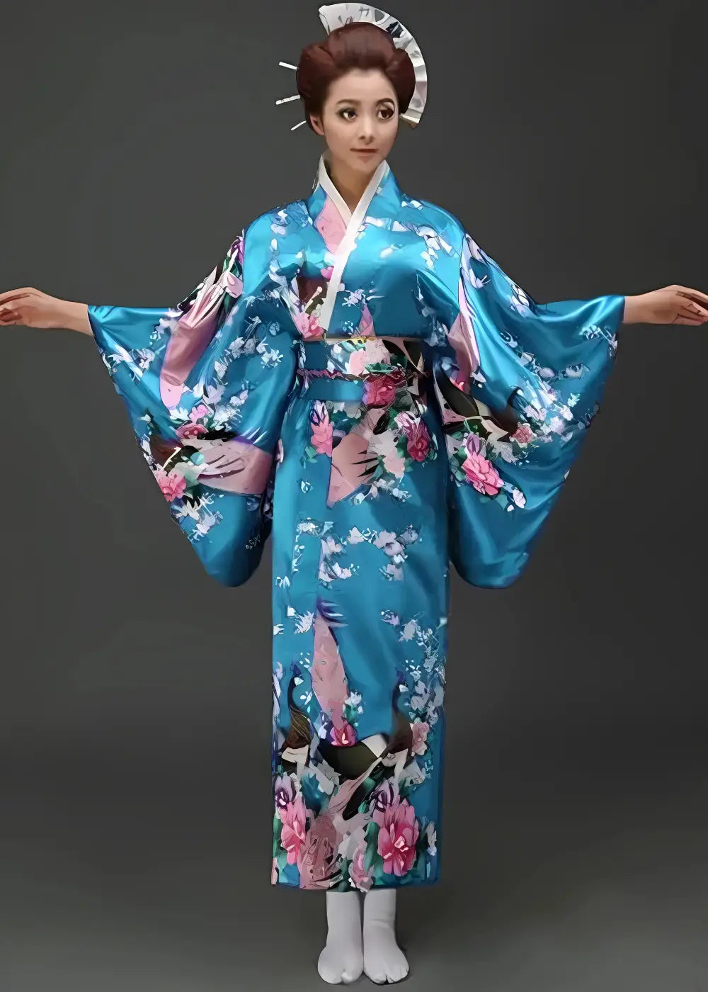 Kimono Japonais Long Femme