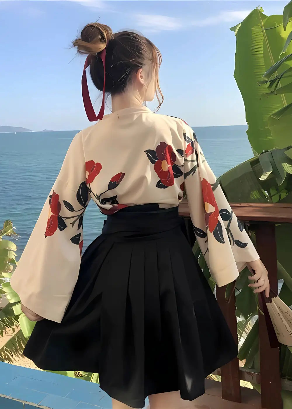 Kimono Japonais Sakura 2 Pièces