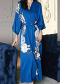 Kimono Long De Nuit Bleu Roi