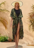 Kimono Long De Plage Vert