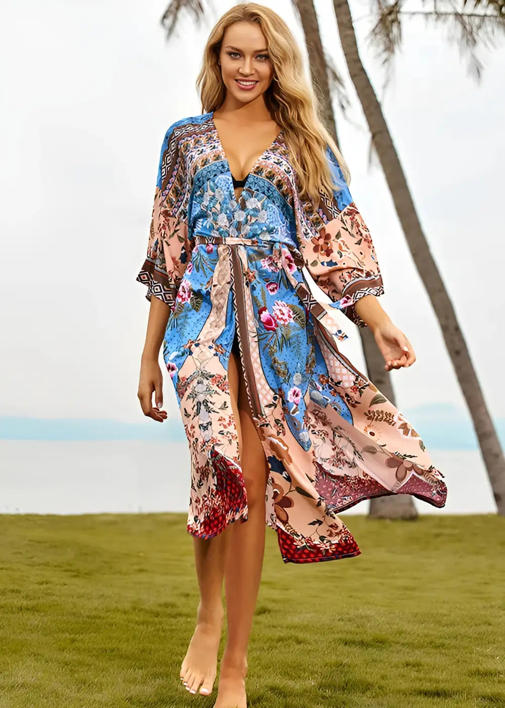Kimono Long Femme Boho