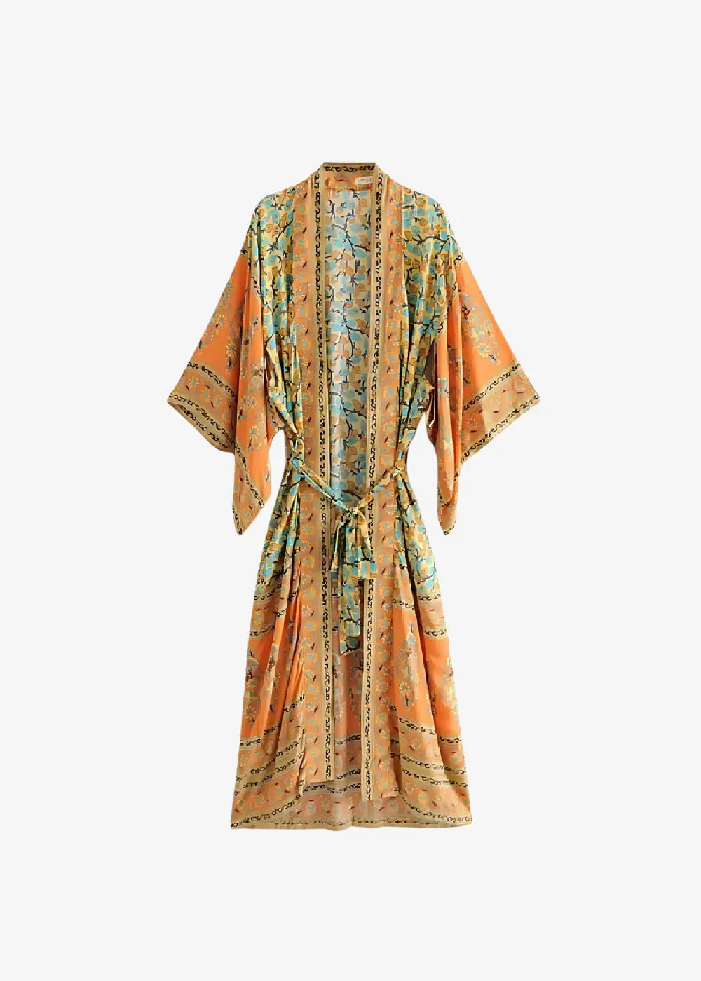 Kimono Long Fleuri Femme
