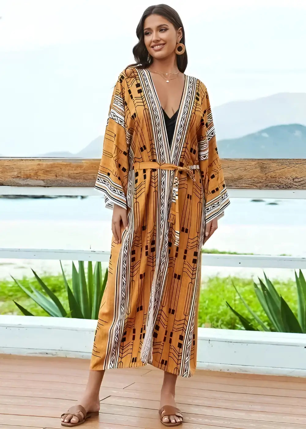 Kimono Long Orange