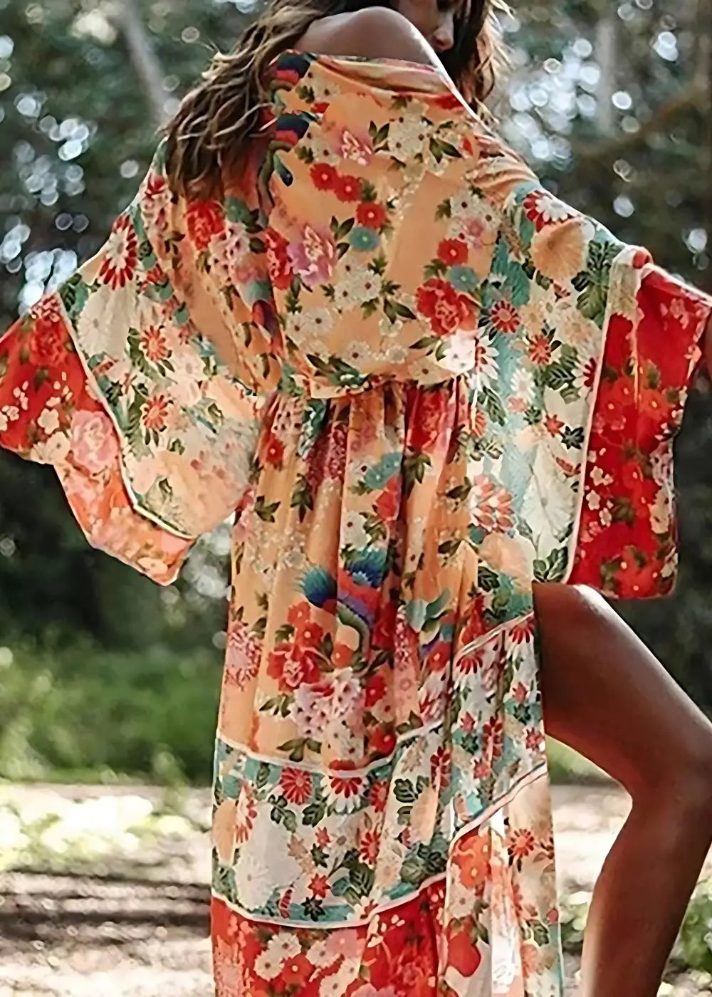 Kimono Long Vintage Floral