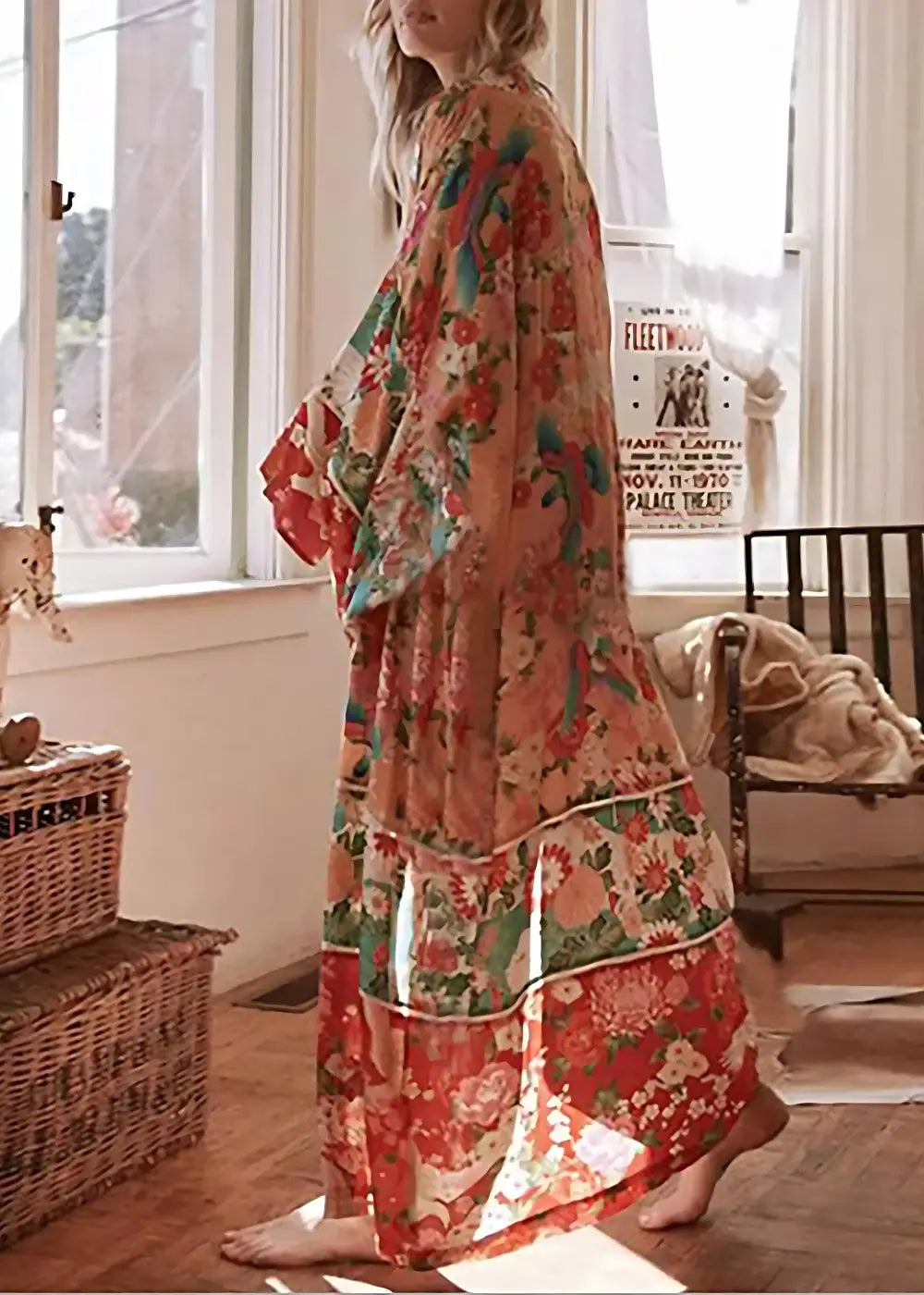 Kimono Long Vintage Floral