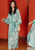 Kimono Nuit Femme Imprimé Fleuri