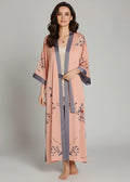 Kimono Nuit Femme Rose et Gris