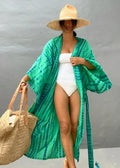 Kimono Plage Tie and Dye Vert