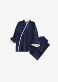 Kimono Pyjama Homme Bleu et Blanc