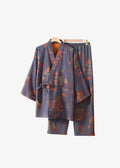 Kimono Pyjama Homme Orange Et Bleu