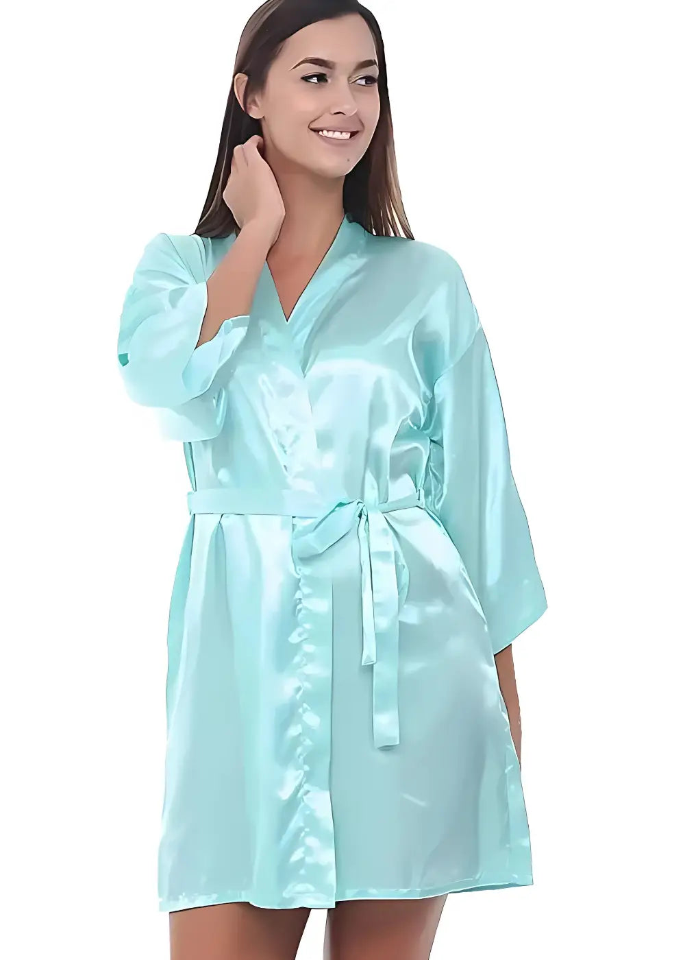 Kimono Satin Court Femme