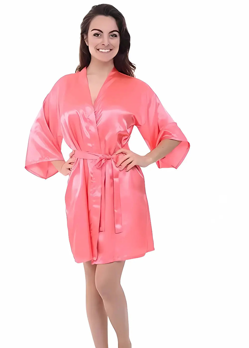 Kimono Satin Court Femme