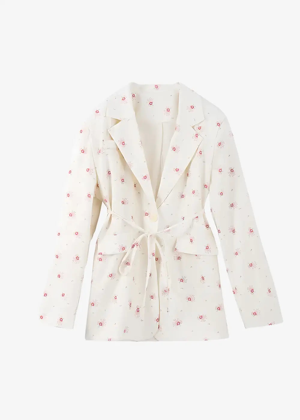 Manteau Kimono Court Floral Femme