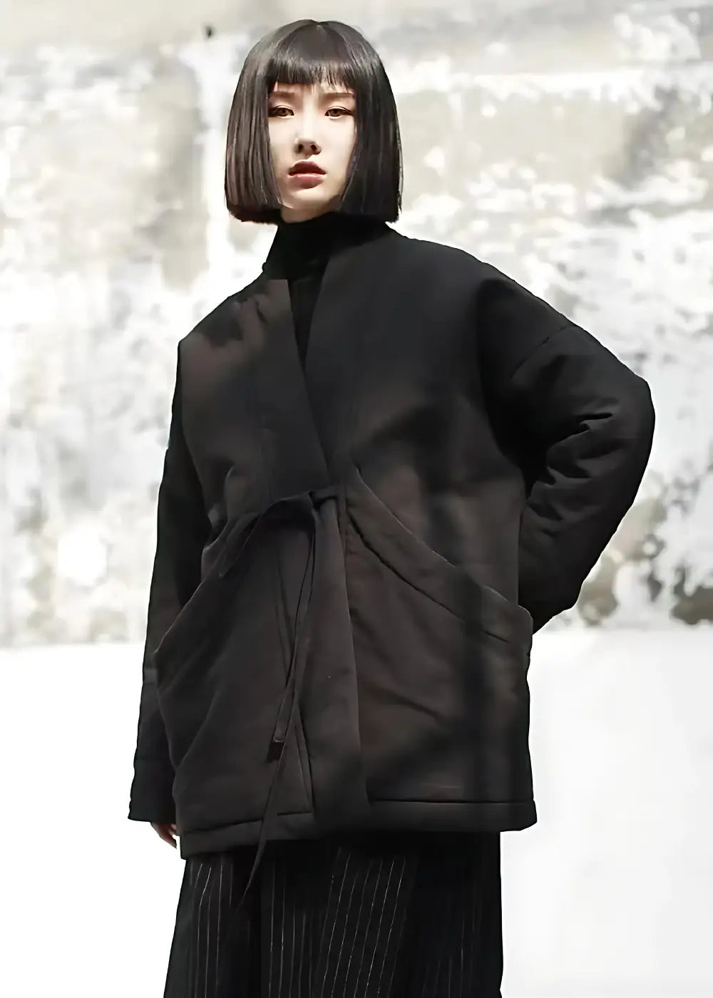 Manteau Kimono Épais Femme